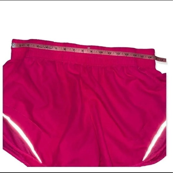 Hot Pink Running Shorts Athletic Gym Activewear Reflective Stripe - Picture 7 of 9